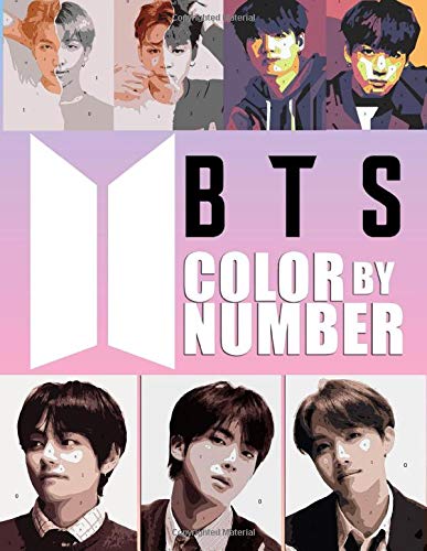 BTS Color By Number: A Cool Coloring Book For Adults To Relax And ...