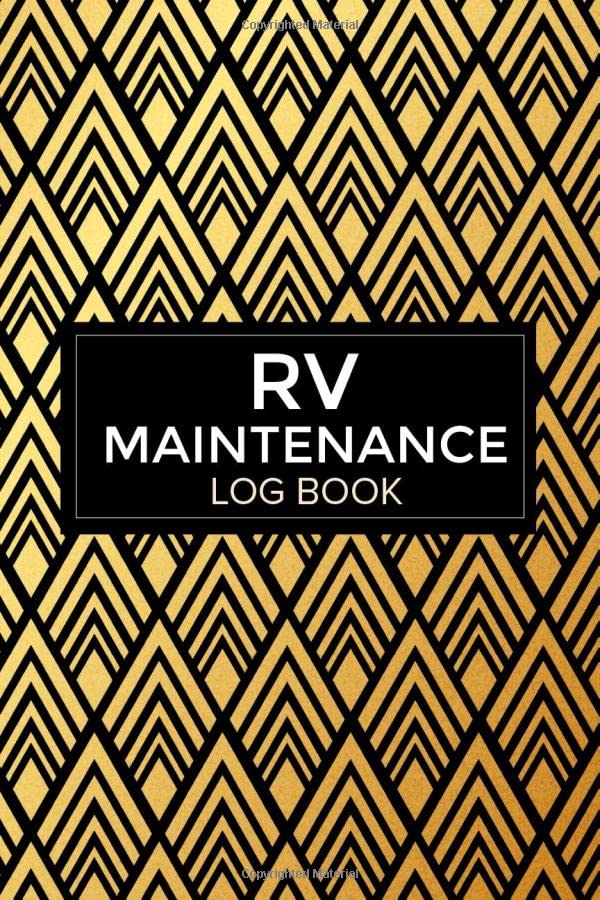 RV Maintenance Log Book Simple RV Repair And Maintenance Record Book/Tracker Caravan & Trailer