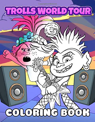 Trolls World Tour Coloring Book: DreamWorks Animation Character ...