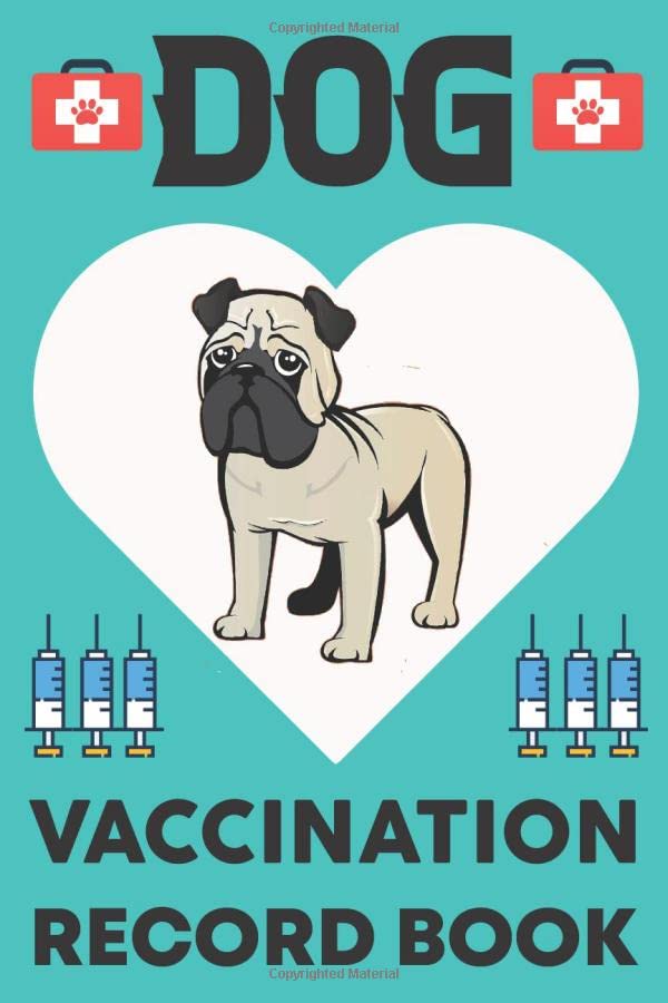 Dog Vaccination Record Book Dog Vaccination Journal,Handy Notebook