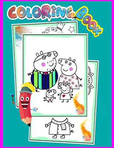 Coloring Book: Peppa Pig Coloring Book-Peppa Pig Jumbo Coloring Book ...