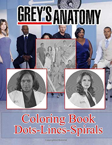 Greys Anatomy Dots Lines Spirals Coloring Book Greys Anatomy Stress 