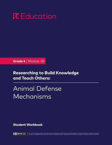 Grade 4: Module 2b: Animal Defense Mechanisms, Student Workbook by El ...