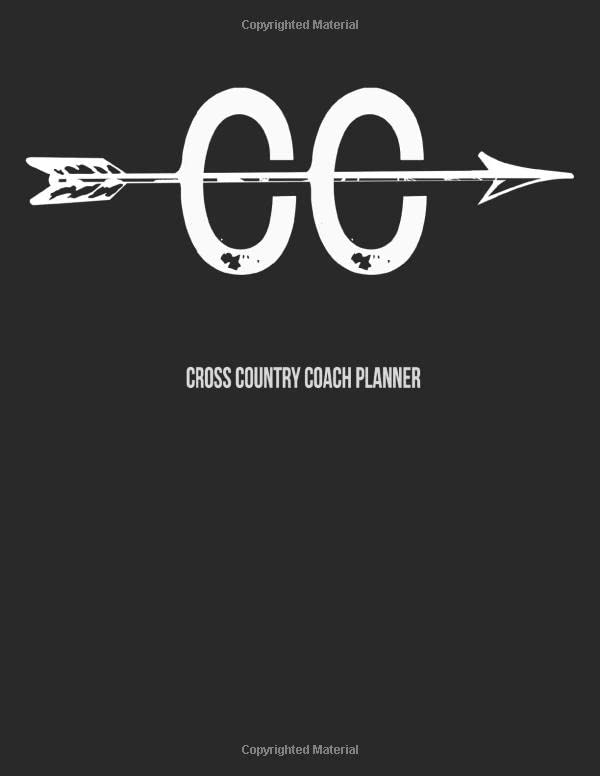 CC Cross Country Coach Planner Organizer Notebook for Coaches