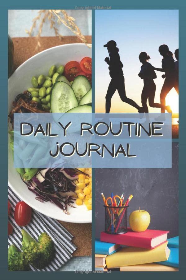 Daily routine journal. Handy challenge habit tracker, journal for a