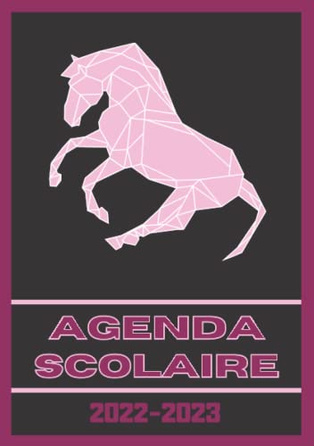 Agenda Scolaire Cheval Rose Format A5 Agenda Journalier Quotidien En