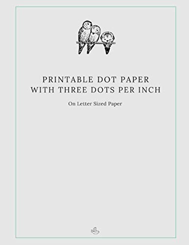 Printable Dot Paper With Three Dots Per Inch On Letter Sized Paper ...