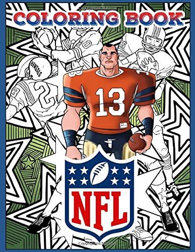 NFL Coloring Book: National Football League Coloring Book For Adults ...