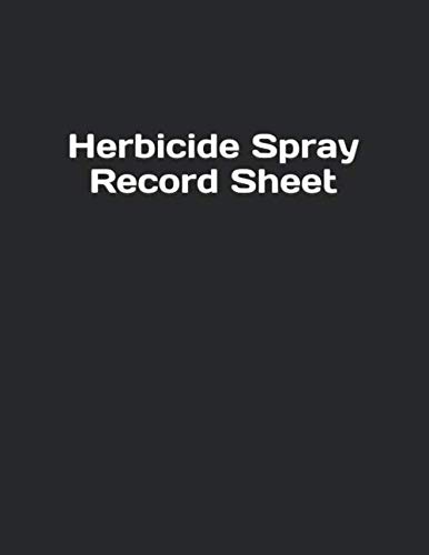 Herbicide Spray Record Sheet