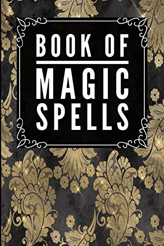 Book Of Magic Spells: Magic Fancy Golden -Journal Diary Notebook For ...