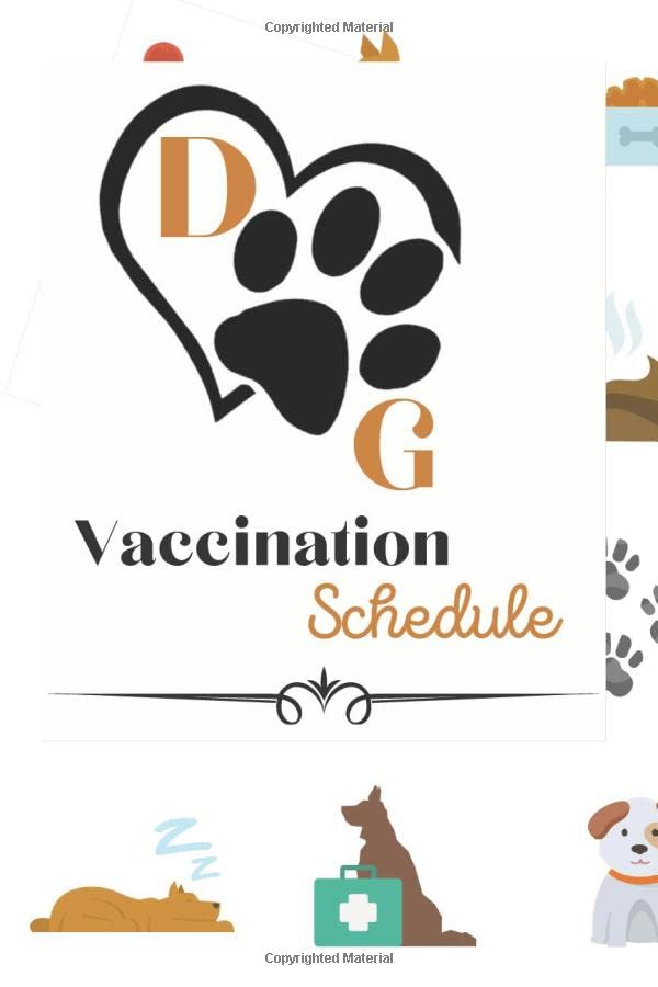 Dog Vaccination Schedule pet health record, Dog Vaccination Record