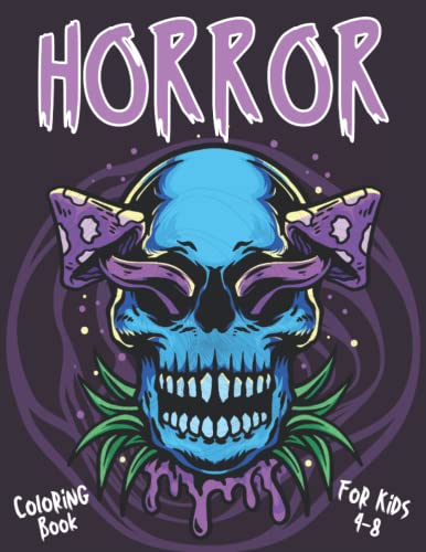 Horror Coloring Book: Horror Coloring Pages For Kids, Perfect Cute ...