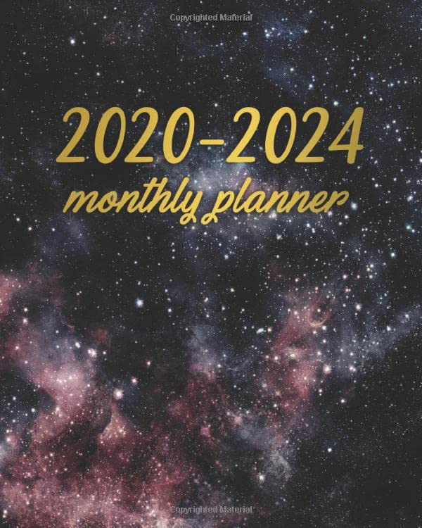 20202024 Monthly Planner Amazing Universe Five Year Monthly Organizer