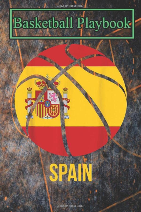 Basketball Playbook Basketball Spain Flag Ball Sports Jersey Gifts For