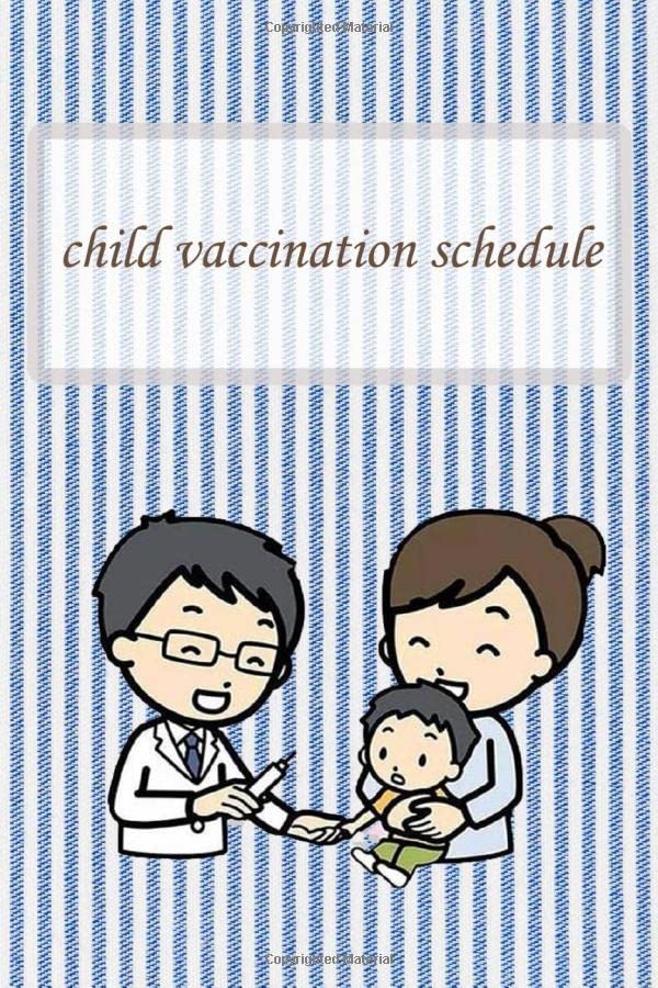Child Vaccination Schedule Logbook Children Immunization Record Keeper