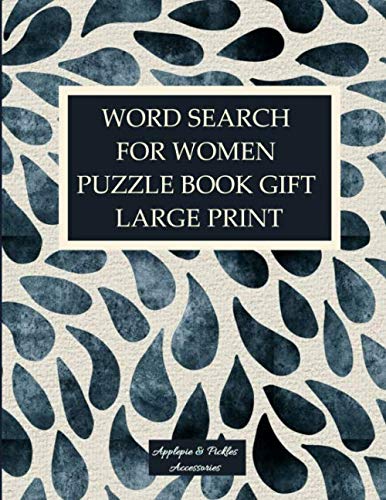 Word Search for Women Puzzle Book Gift Large Print: Large-Print Awesome ...