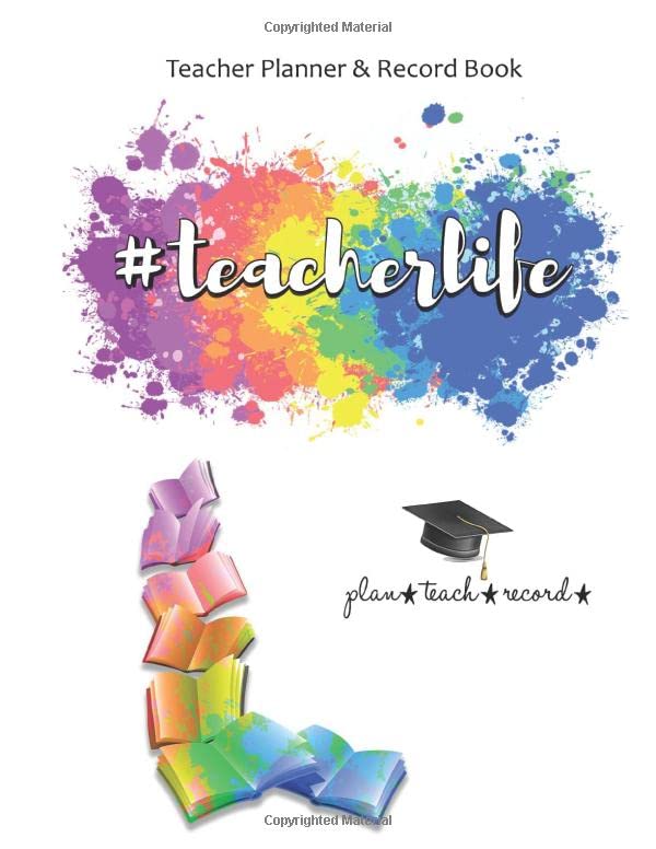 Teacher Planner and Record Book Multi Subject Teacher Planner with