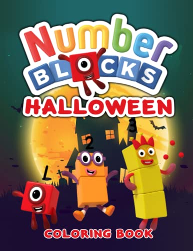 Numberblocks Halloween Coloring Book: HighQuality Fun Easy, Relaxing ...