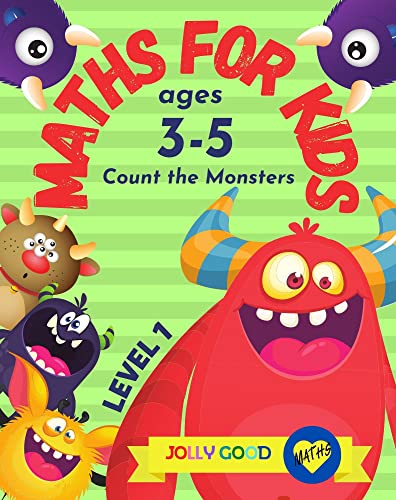 Maths for Kids ages 3-5 Count the Monsters LEVEL 1: Picture Book Teaching Numbers 0-10 | Teach Counting to Preschoolers