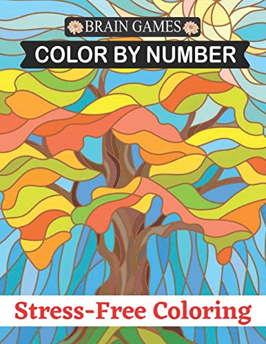 Brain Games Color By Number Stress-Free Coloring: Jumbo Color By Number Coloring Book of Large ...