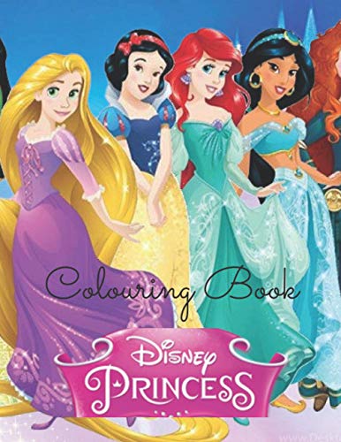 Disney Princess Colouring Book: +50 SIMPLE AND HIGH QUALITY DRAWING OF ...