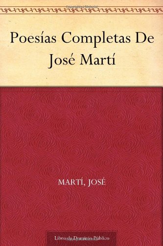 Poesías Completas De José Martí book cover