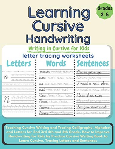 Learning Cursive Handwriting: Teaching Cursive Writing and Tracing ...
