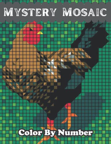 MindWare Color by Number Mystery Mosaics: Large Print landscape Adult ...