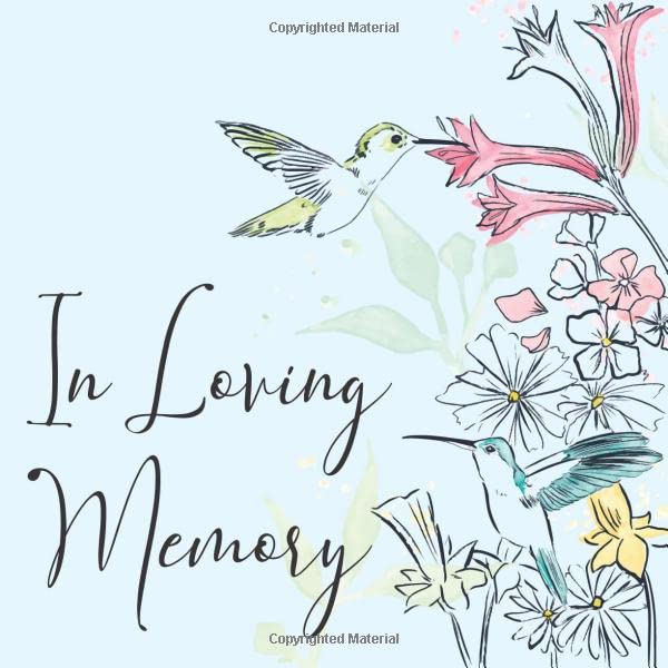In Loving Memory Funeral Guest Book For Memorial Service by Ellejoy