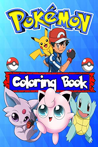 Pokemon Coloring Book: Super Jumbo Coloring Books for Kids - Ideal Gift ...