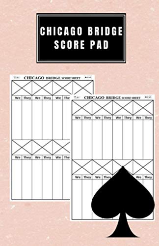 Chicago Bridge Score Pad: Chicago Bridge Sheet |Bridge Games |Game ...