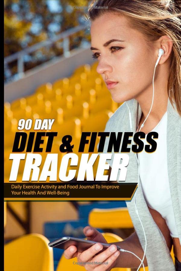 90 Day Diet And Fitness Tracker Daily Exercise Activity and Food