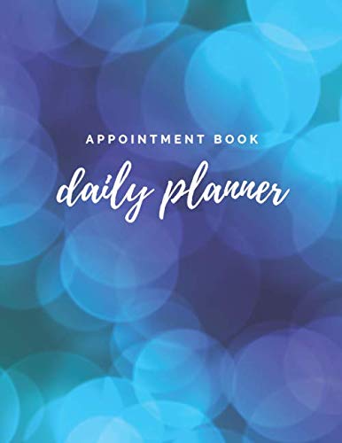 Appointment Notebook Appointment Book Daily Planner: Blue Green Schedule Notebook With Daily ...