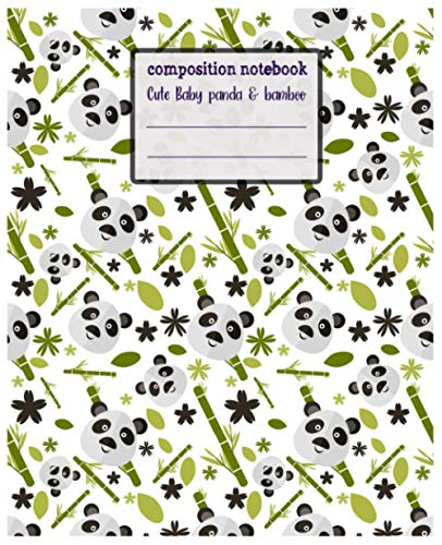 Pink Fluffy Unicorn Composition Notebook: CUTE WIDE Ruled 100 Page Lined Notebook For Girls Boys Students Moms Teachers For Home Or School