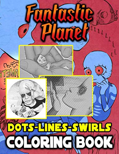 Fantastic Planet Dots Lines Swirls Coloring Book: Stunning Activity