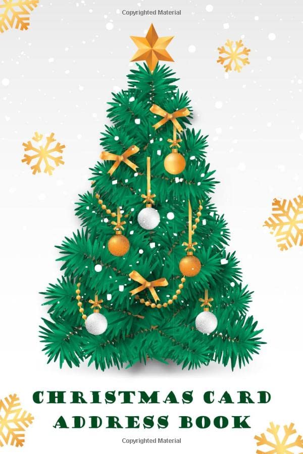 Christmas Card Address Book Christmas Card List Tracker for Holiday