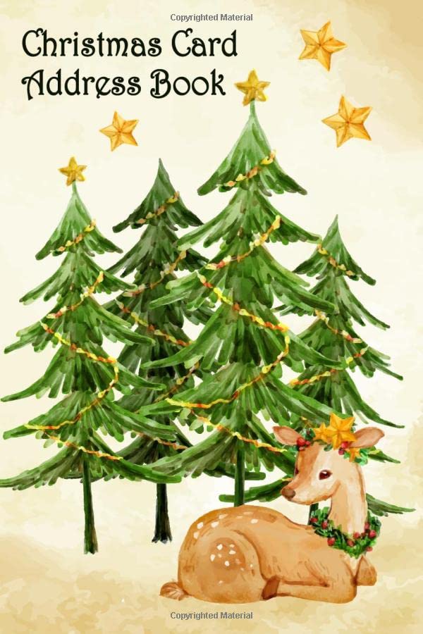 Christmas Card Address Book Christmas Card List Tracker for Holiday