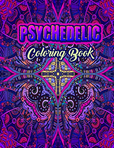 Psychedelic Coloring Book: Fun and Relaxing Hippy Adult Coloring Book a ...