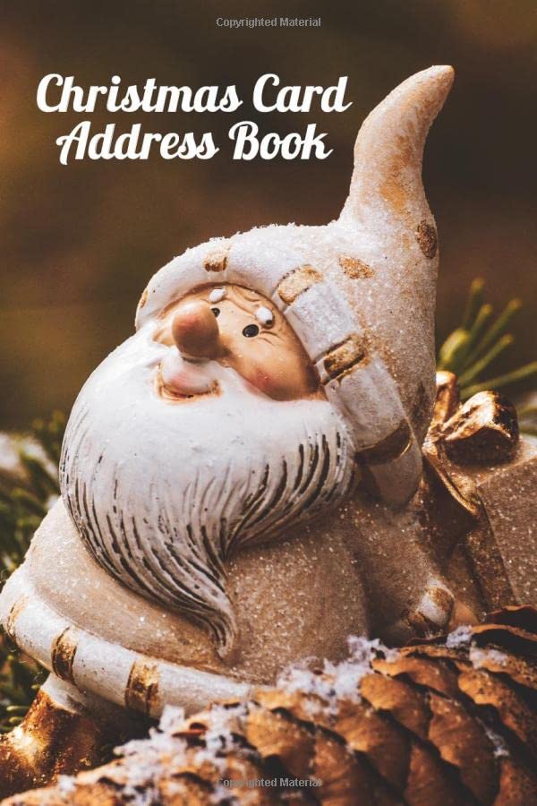 Christmas Card Address Book Christmas Card List Tracker for Holiday
