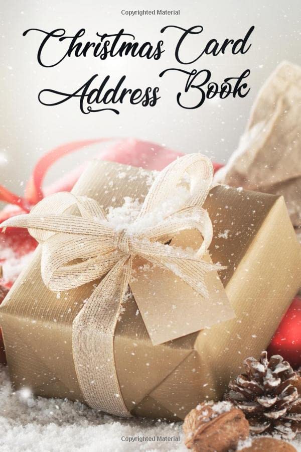 Christmas Card Address Book Christmas Card List Tracker for Holiday