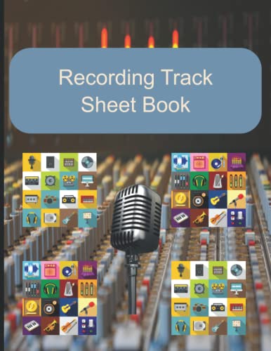 Studio Track Sheet Book: With Production Checklist by Morgan Road ...