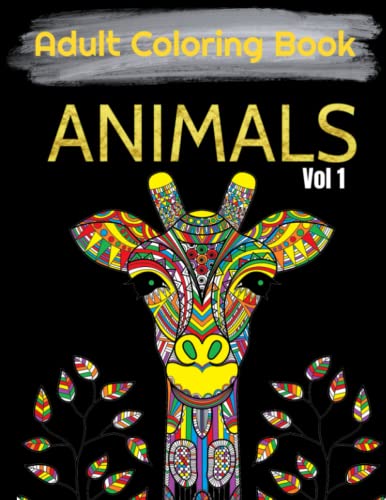 Adult Coloring Book - Animals Coloring Book - Animals Adult Coloring