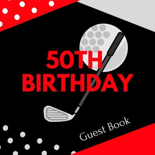 50th Birthday Guest Book Keepsake Message Log Memory Guest Book for