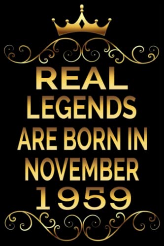 Born in november 1959 notebook: birthday gift 62nd born in 1959