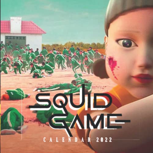 SQUID GAME OFFICIAL CALENDAR 2022 ENJOY BEAUTIFUL AND SIMPLE DESIGN