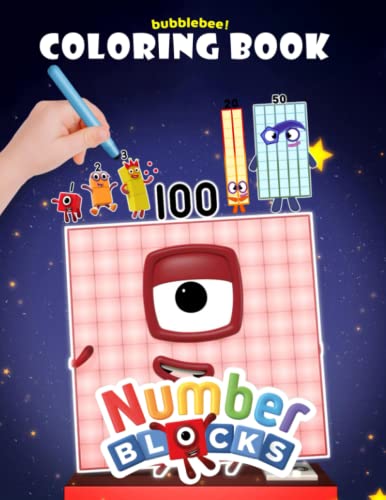 Numberblocks Coloring Book: Coloring Book with Fun, Easy, and Relaxing Coloring Pages, coloring ...