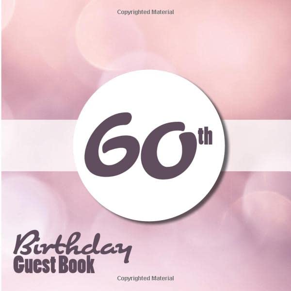 60th Birthday Guest Book Guestbook of the 60 years birthday