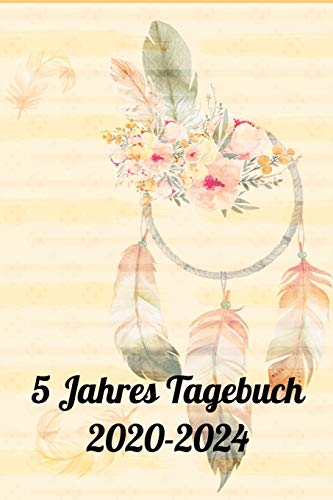 5 Jahres Tagebuch 2020-2024: Drei Zeilen jeden Tag für 5 Jahre, 60 Monate - für eine positives 