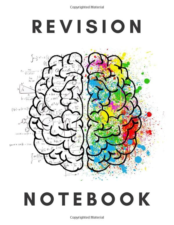 Revision Revision writing Notebook/ Notepad/ Journal 120 Black Lined