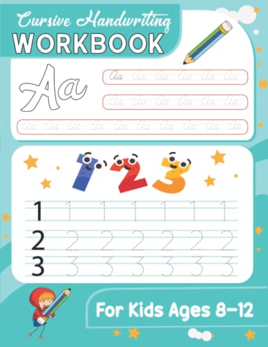 Cursive Handwriting Workbook for Kids Ages 8-12: Spelling Words ...